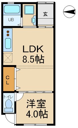 放出駅 徒歩8分 1階の物件間取画像